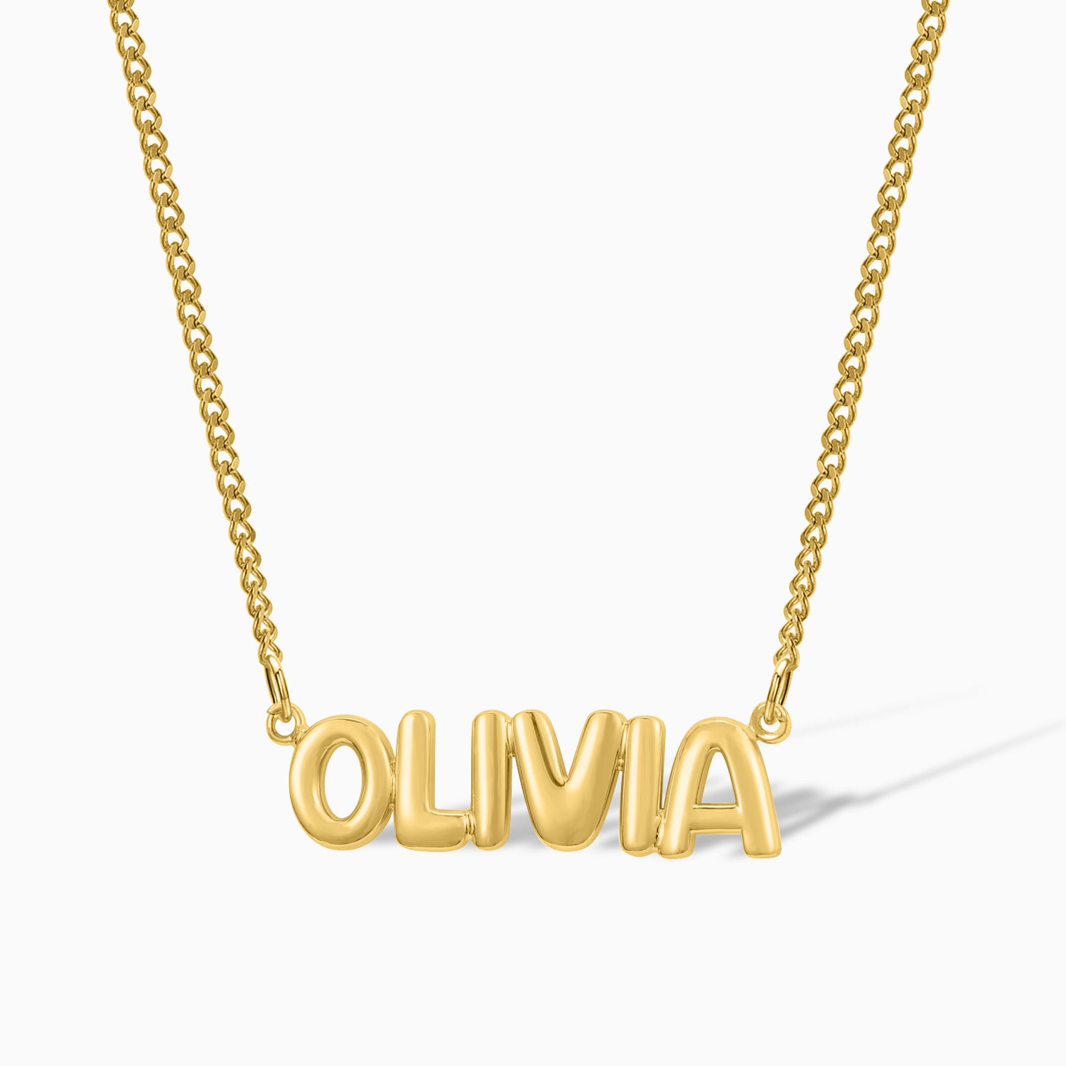 The 3D Bubble Name Necklace